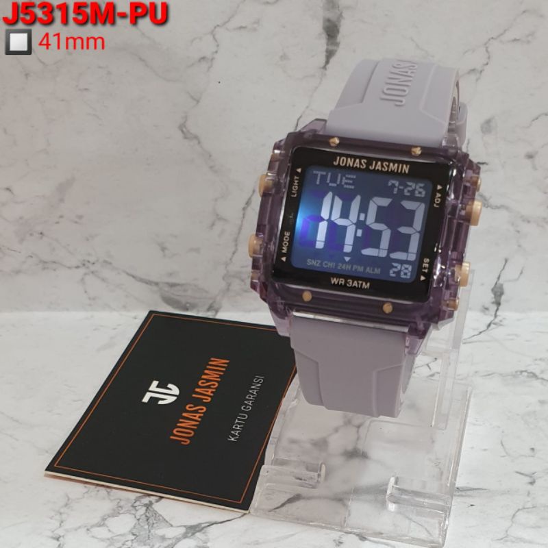 JAM TANGAN WANITA JONAS JASMIN JJ 5315 ORIGINAL TALI RUBBER WARNA WATER RESIST