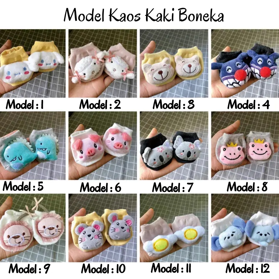 Kaos Kaki Bayi Karakter 3d Lucu Anti Slip Import Kaus Kaki Bayi Laki Laki Perempuan