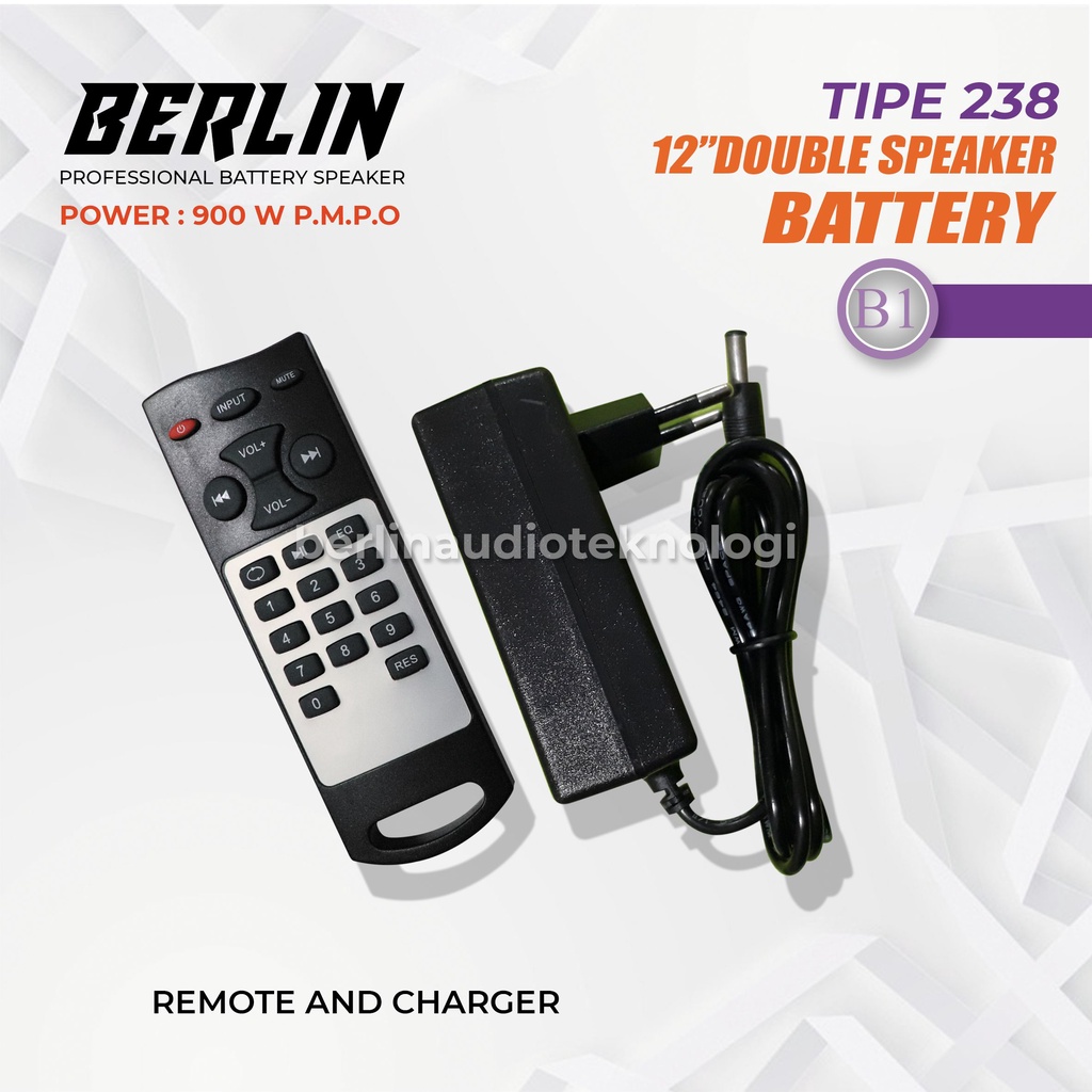 Speaker Portable Professional BERLIN 238 / 12inch Double Speaker