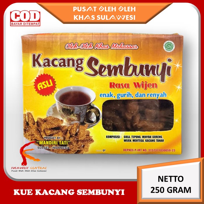 

Kue Kacang Sembunyi Khas Sulawesi 200 gr