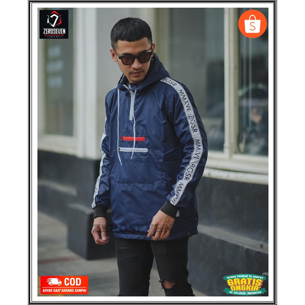 JAKET CAGOULE JAKET WATERPROOF JAKET DISTRO JAKET PRIA JAKET WATERPROOF PRIA HOODIE OUTERWEAR TIGA