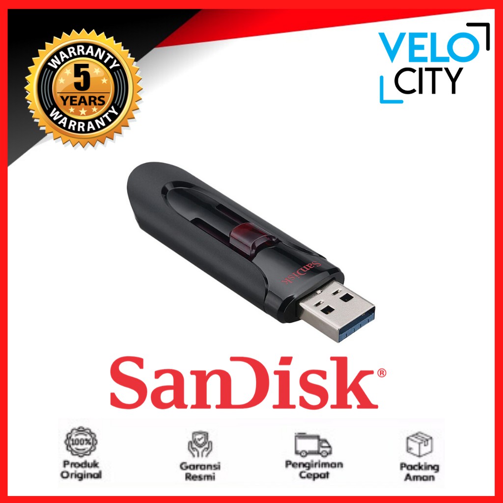 FLASHDISK 32GB SANDISK USB 3.0 CRUZER GLIDE CZ600
