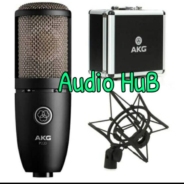 MIC CONDENSOR AKG P220 ORIGINAL MICROPHONE AKG P 220 REKAMAN KOPER