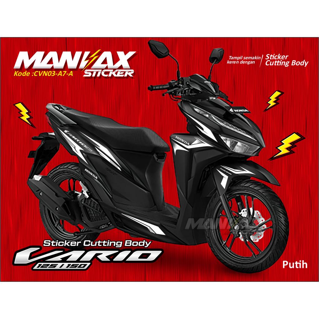 STICKER MOTOR VARIO 125-150 NEW - CUTTING STICKER VARIO NEW PUTIH - CUTTING BODY VARIO NEW