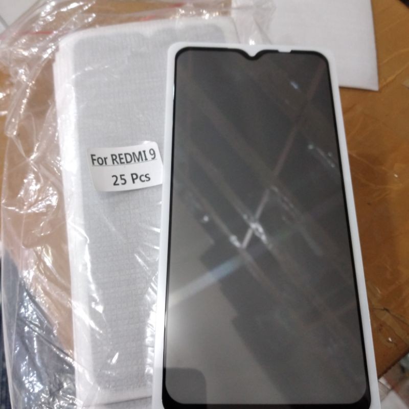TEMPER GLAS ANTI GORES TG ANTI SPY XIAOMI REDMI 9
