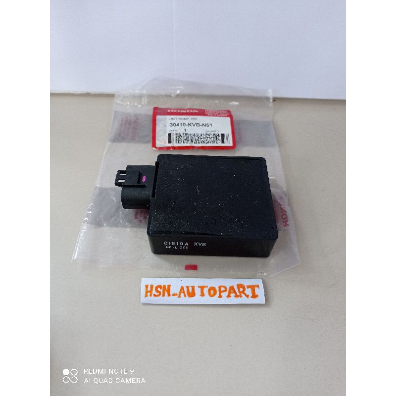 CDI ECU HONDA VARIO 110 KARBU/VARIO 110 TECHNO KARBU/KODE KVB ORI HGP