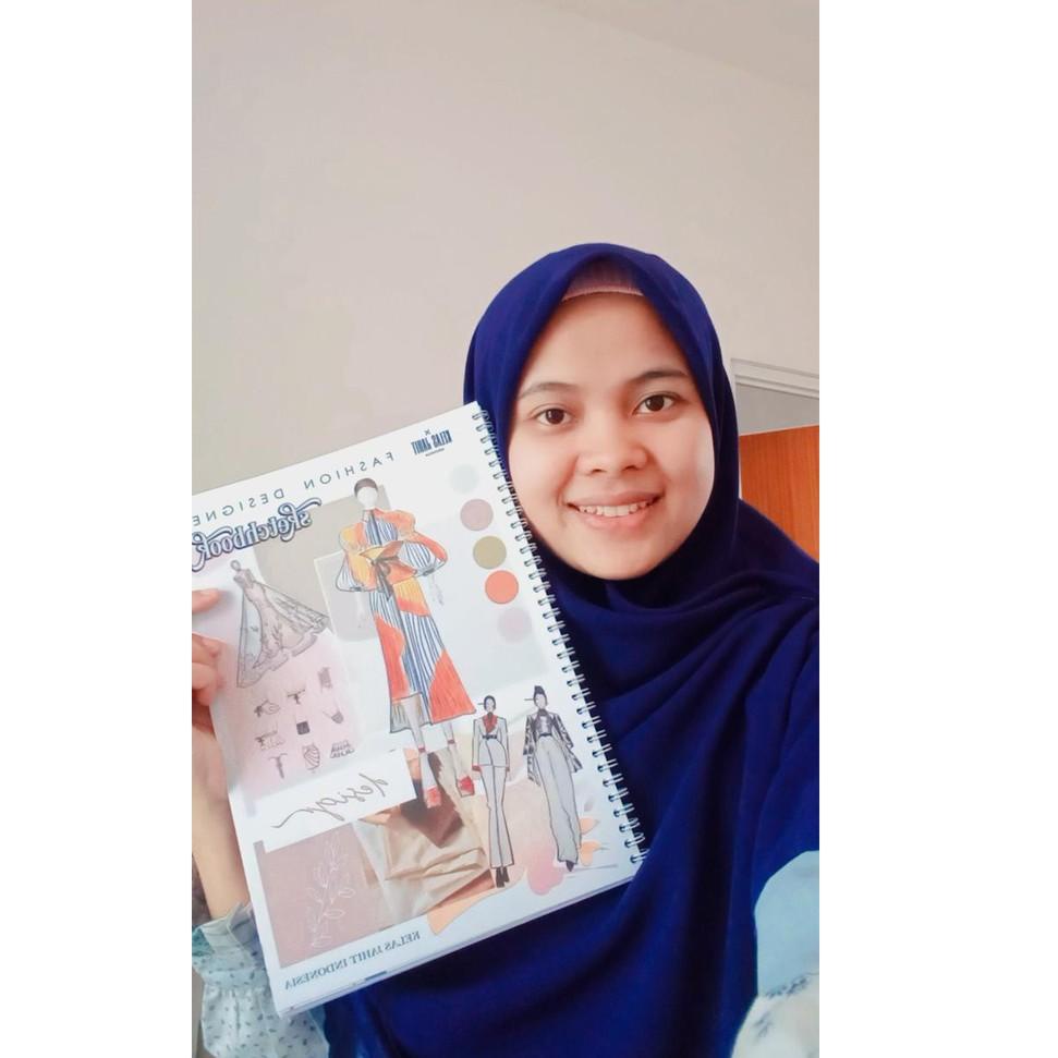 

(U-AUQ> (✪> Buku Fashion Designer Sketchbook Style Figure Drawing Desain Fashionary //siap dikirim>