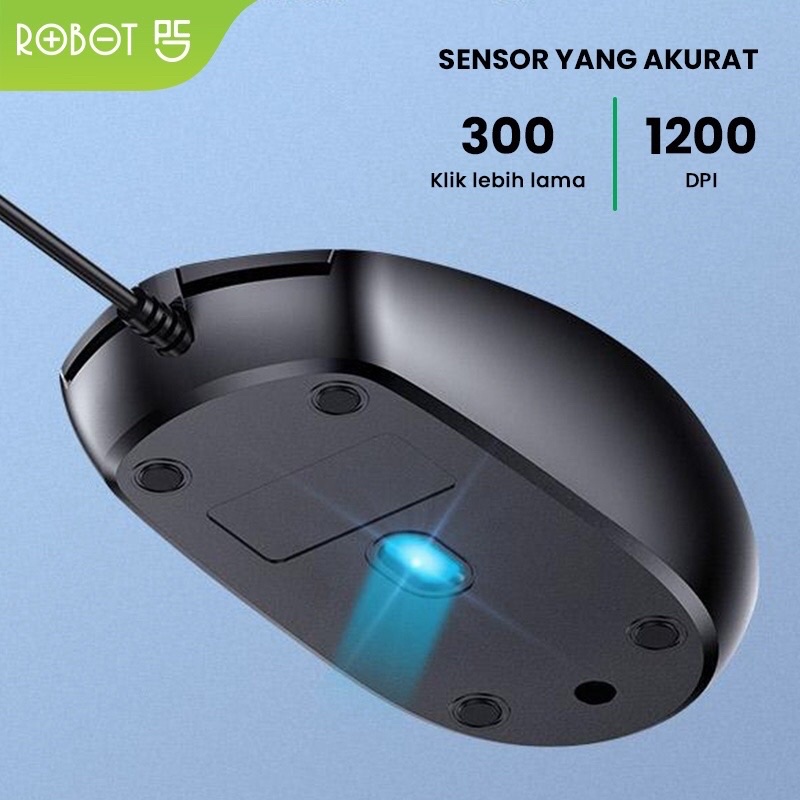 ROBOT Set Combo Keyboard and Mouse KM2600 for Komputer/Laptop Original Garansi Resmi 1 Tahun