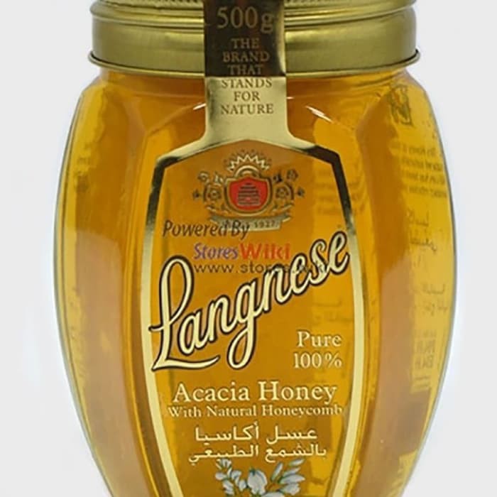 

MADU LANGNESE ACACIA HONEY With Natural Honeycomb 500 GRAM