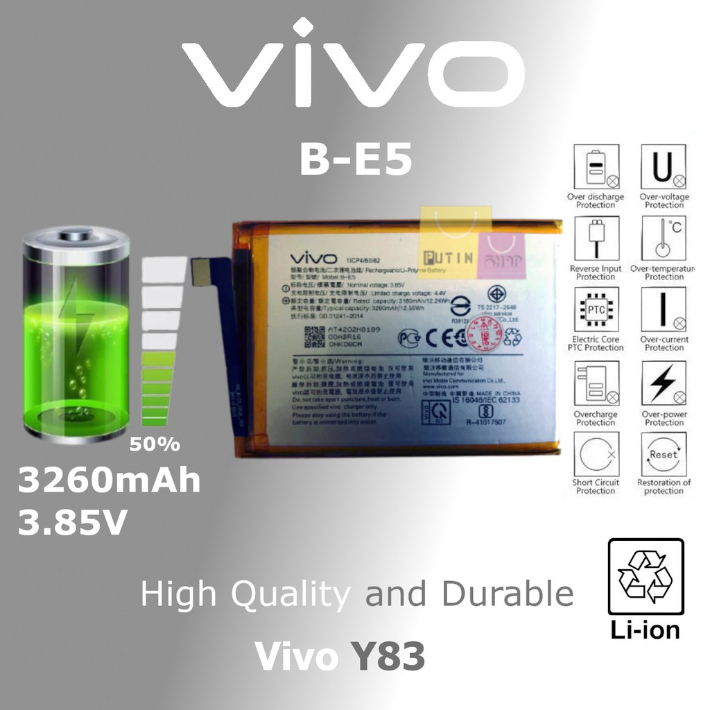 Batre battery batere baterai VIVO Y83 / Y81 / BE5 / B-E5