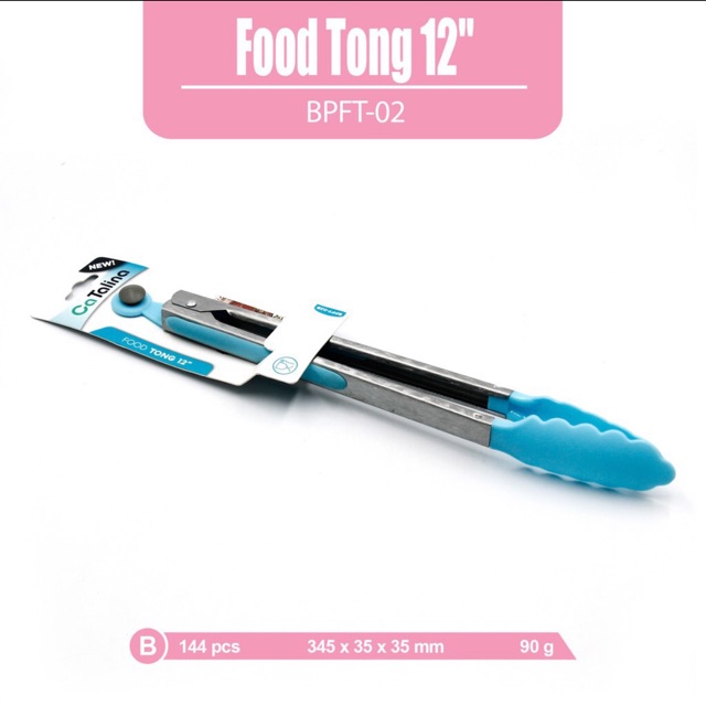 CATALINA Pencapit Makanan | Food Tong 12"