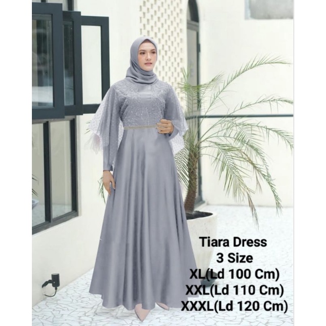 COD☑️PAKAIAN GAMIS WANITA TERBARU/MAXI TIARA DRESS 3 UKURAN XL-XXL-XXXL/PAKAIAN MUSLIM WANITA/GAMIS WANITA BROKAT/CIARA DRESS/DRESS SIARA BROKAT/GOOD QUALITY