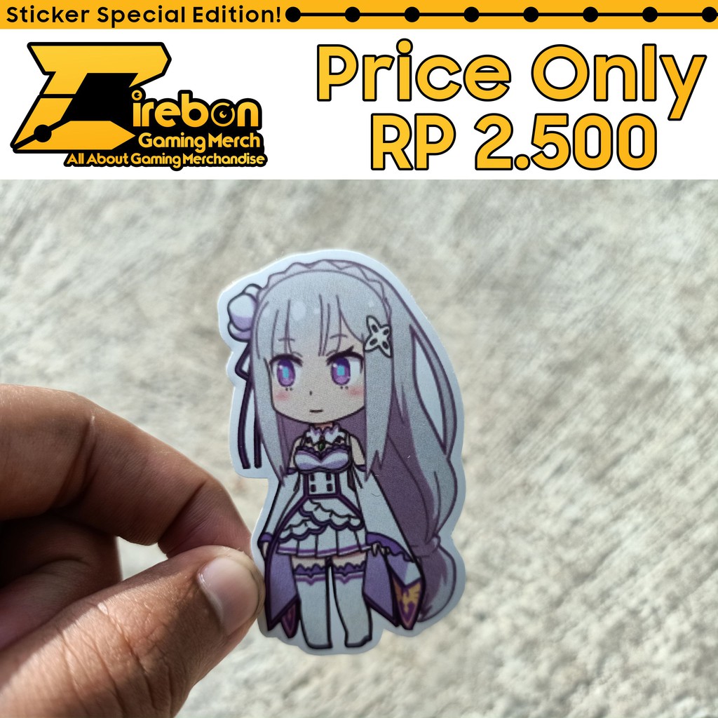 

Sticker Stiker Emilia ReZero Starting Life in Another World