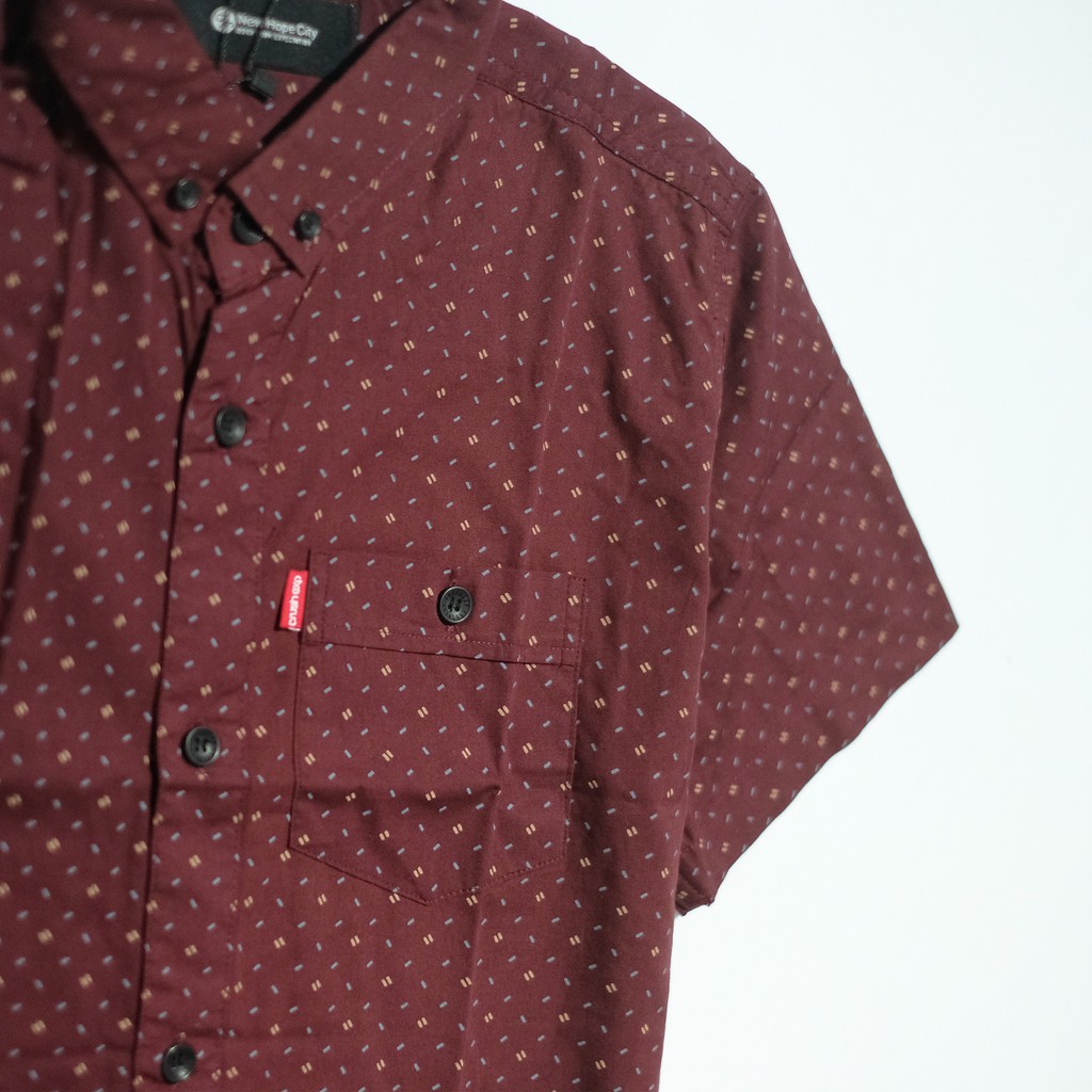 CRUSH EXP Kemeja Pendek KCP0518 - MAROON