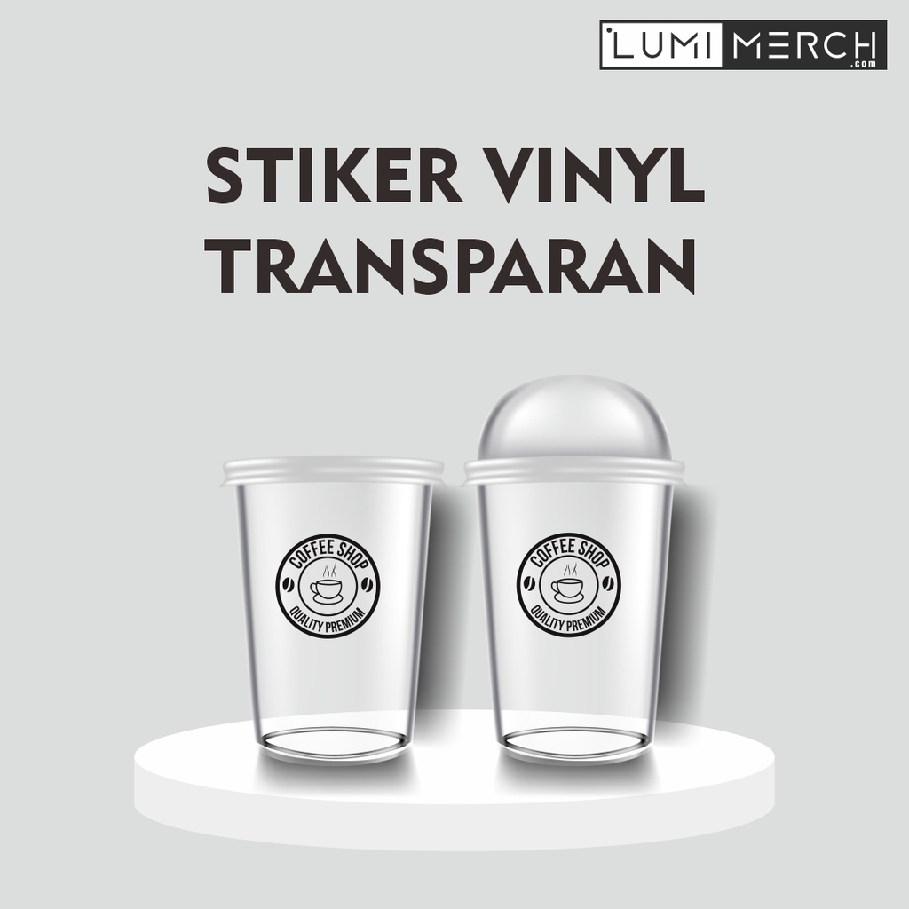 

Print Sticker Label Produk Cetak Stiker vinyl A3+ Transparan +cutting