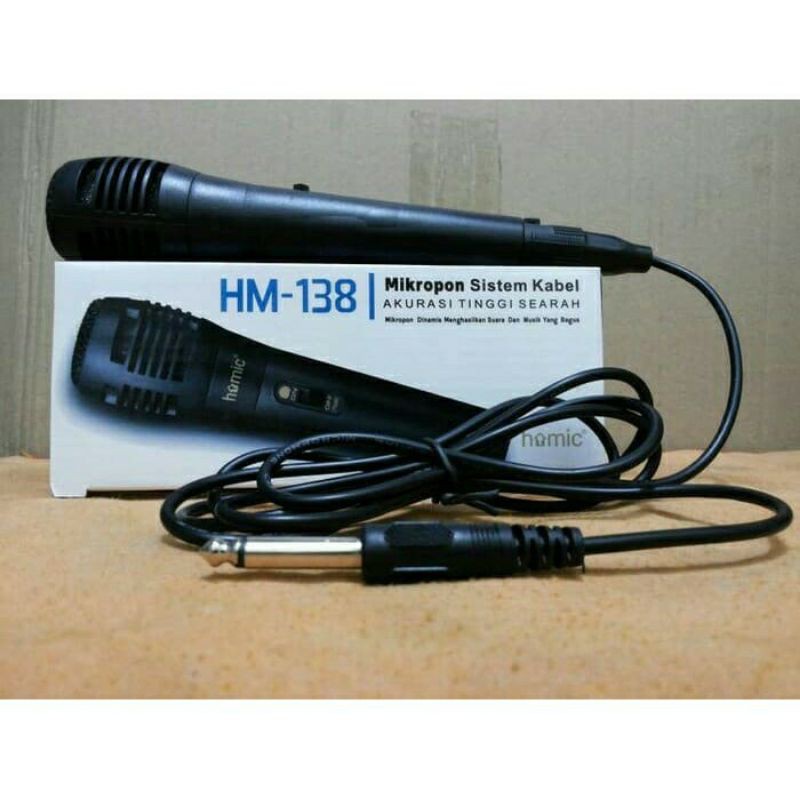 Microphone Homic HM-138 - Mic Kabel - Mic Homic - Original Homic - Mic Single