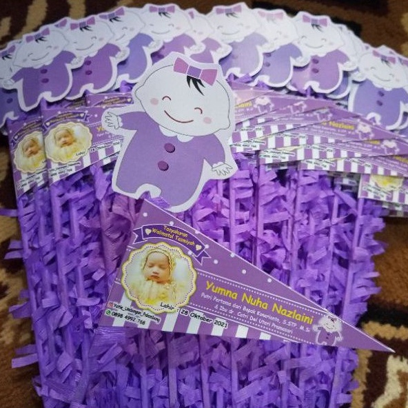 Bendera aqiqah karakter terbaru