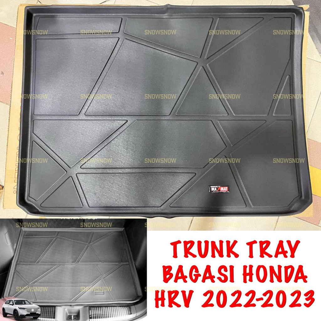Trunk Tray Bagasi Belakang Honda Hrv 2022 2023 Hitam