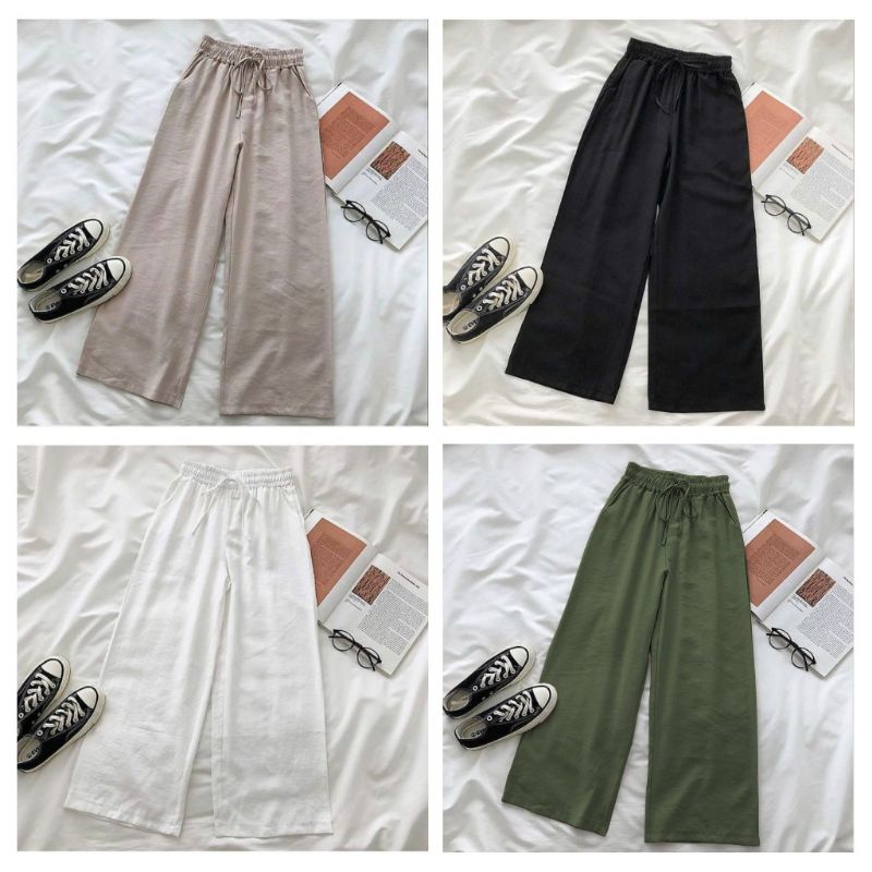 WIDI PANTS // Bahan catton RAMi Bangkok // celana kulot rayon // kulot rayon // celana remaja