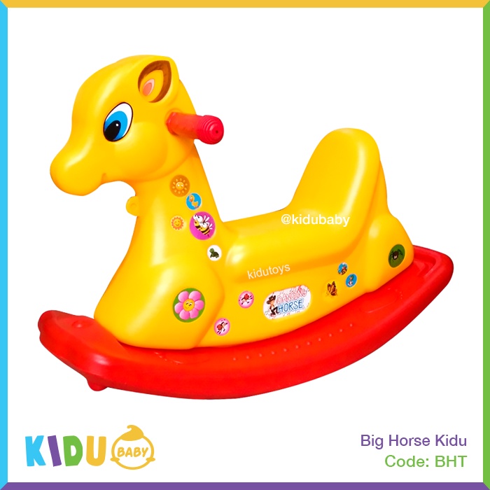 Mainan Kuda Jungkit Anak Big Horse Musik Kidu by Kidu Baby