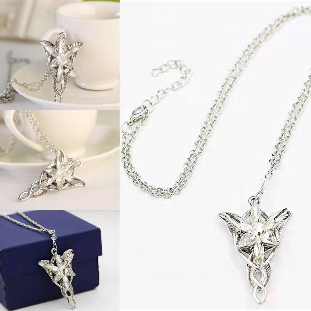 Lily Kalung Kreatif Kalung Alloy Untuk Fans Zircon Pendant