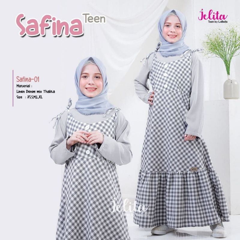 TERMURAH Jelita Overall Remaja/Jumpsuit/Baju Muslim Remaja Perempuan/Baju Overall Wanita Fashion Mus