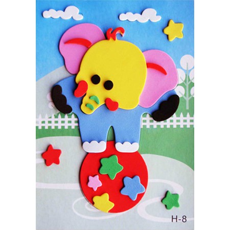 

EK039 Paket Prakarya Anak DIY Tempel Stiker Sponge Spons Eva Gambar 3D