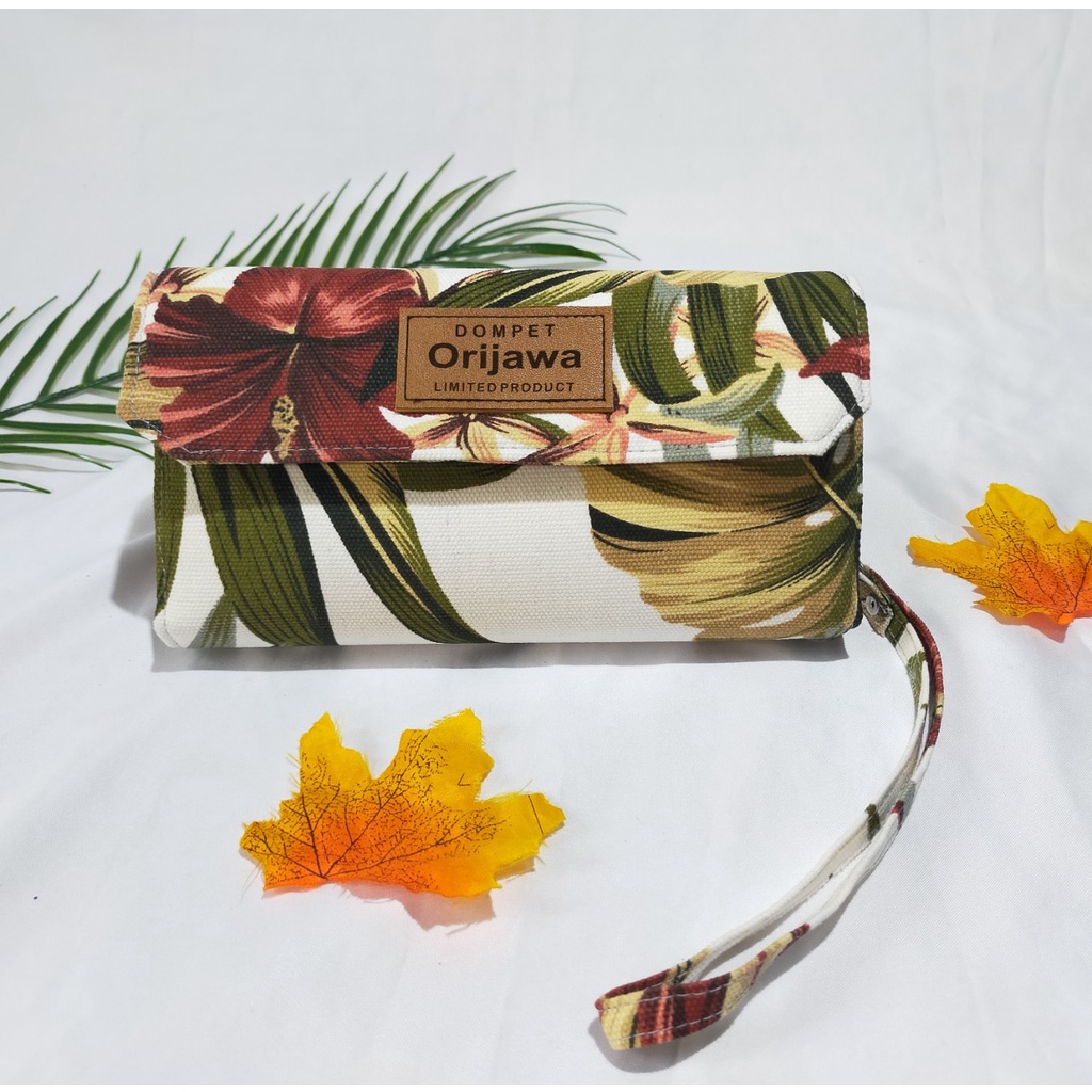 Orijawa Dompet Pintar Dompet Multifungsi Dompet Orijawa Motif Merah Forest (FREE GIFT)