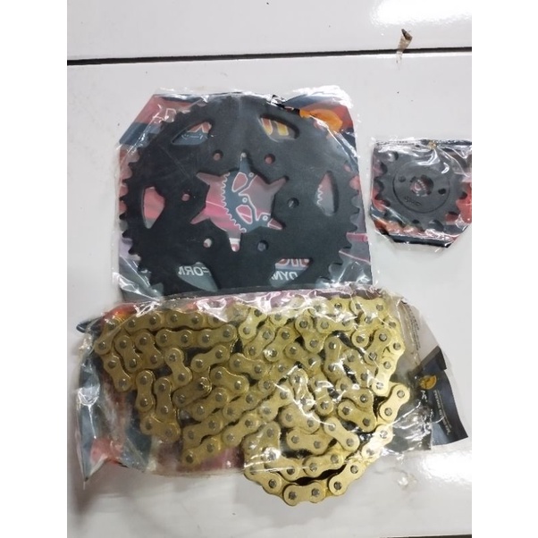 Gir set gear paket Bajaj pulsar 200ns kawasaki pulsar 200 ns yuzaka