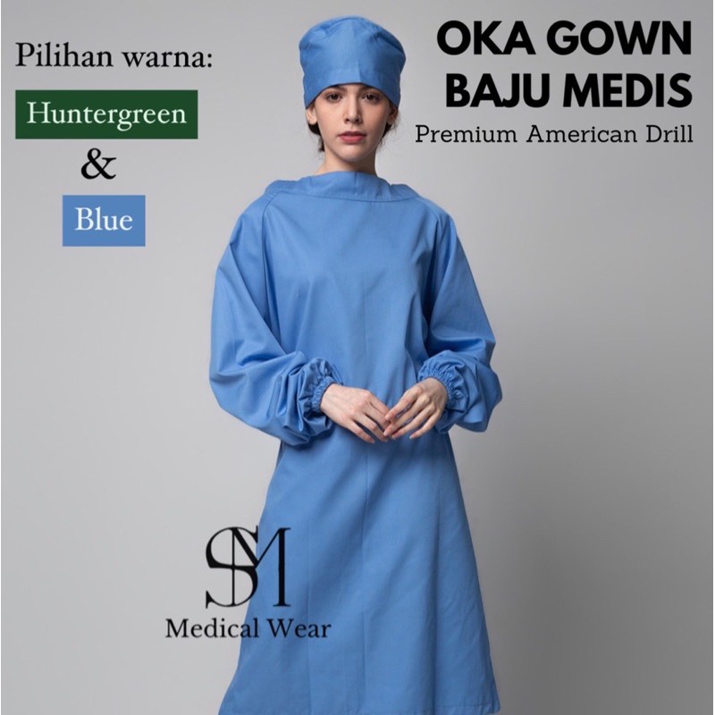 SURGICAL GOWN BAJU OPERASI JUBAH OPERASI BAJU OK GOWN MEDICAL ONLINE