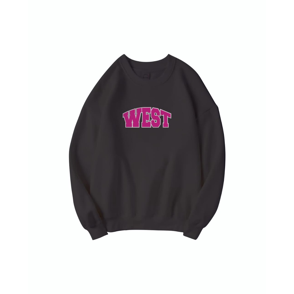 WEST SWEATER WANITA - CREWNECK FLEECE TEBAL TERLARIS