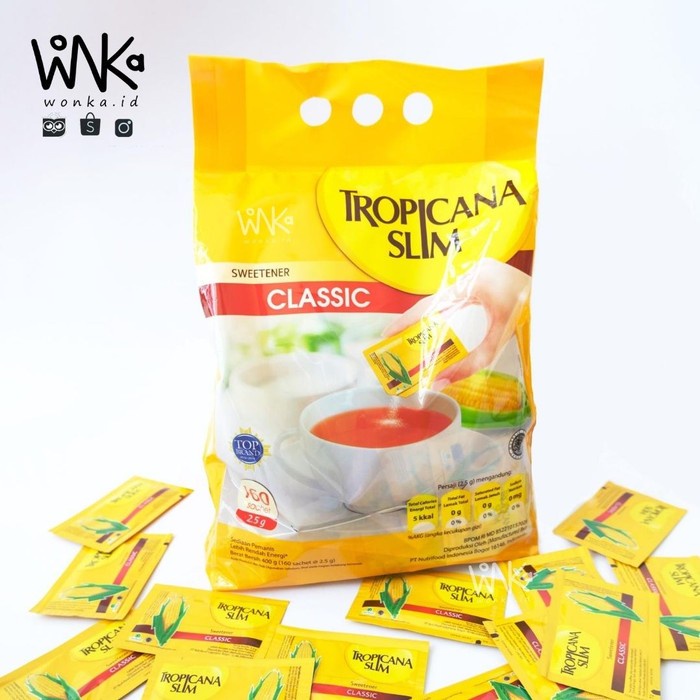 

Terlaris Tropicana Slim Classic Sweetener 160pcs Pengganti Gula Untuk Diabetes