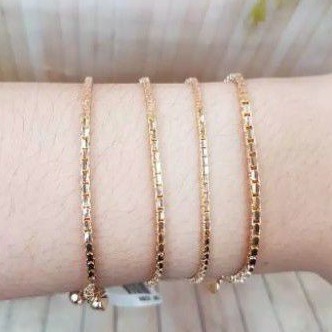 Gelang Milano polos xuping gelang yaxia gelang rantai gelang titanium