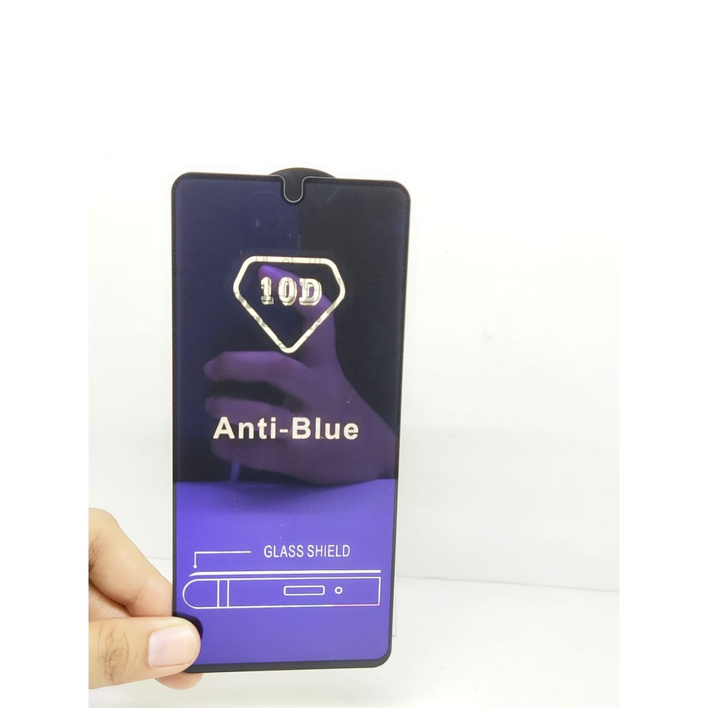 KOREAN BlueRay 10D Redmi Note 9 Pro Max 6.67 inchi Tempered Glass FULL GLUE ANTI RADIASI