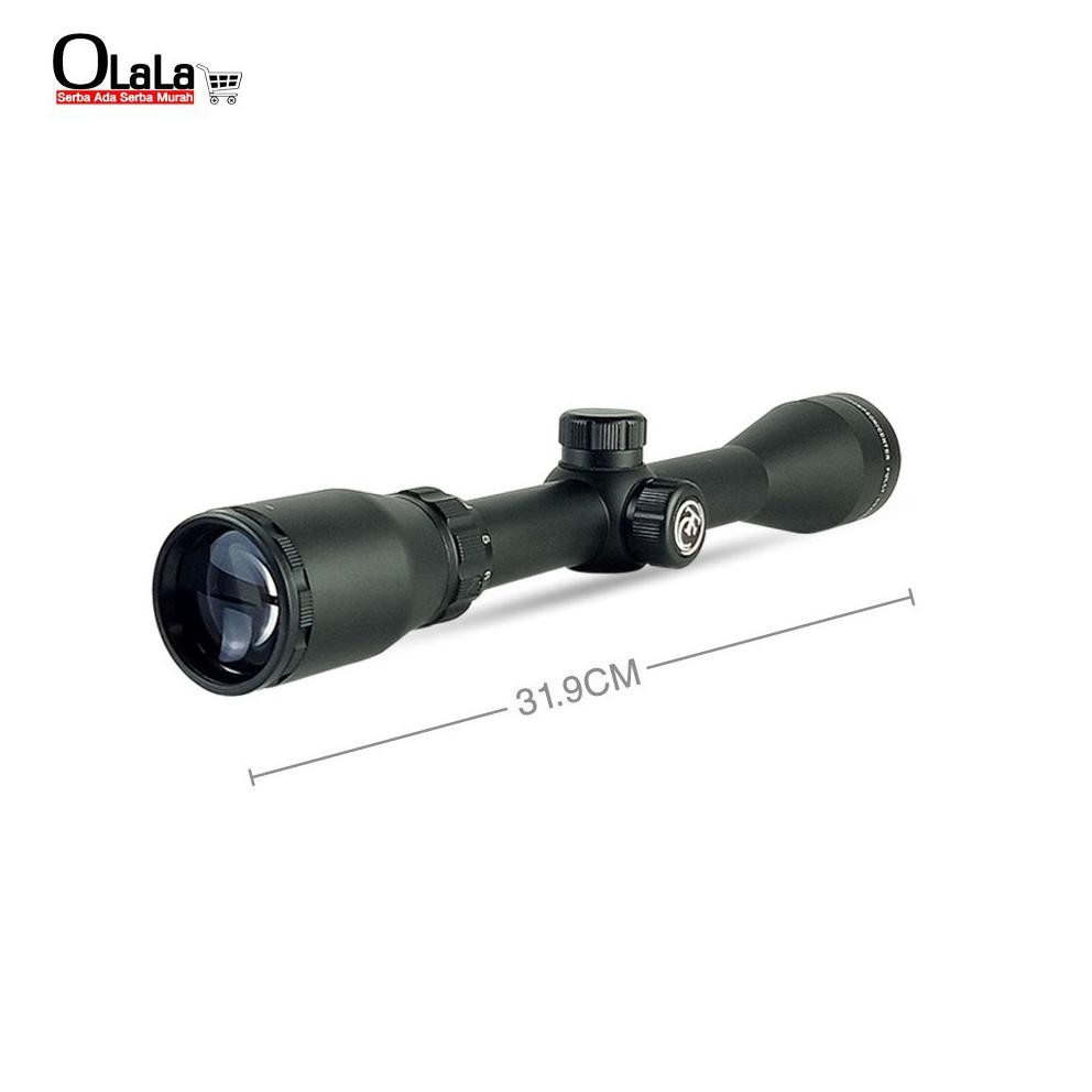 Teropong Teleskop Predator Tc 3 9X40 M 24 Mildot 24 Reticle 6 Titik