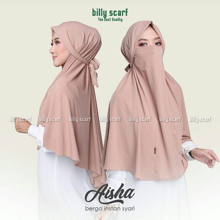 Hijab Instan Cadar Niqab Anti Corona / Khimar Masker Cadar / Khimar Syari Jersey Cadar /Khimar Niqab