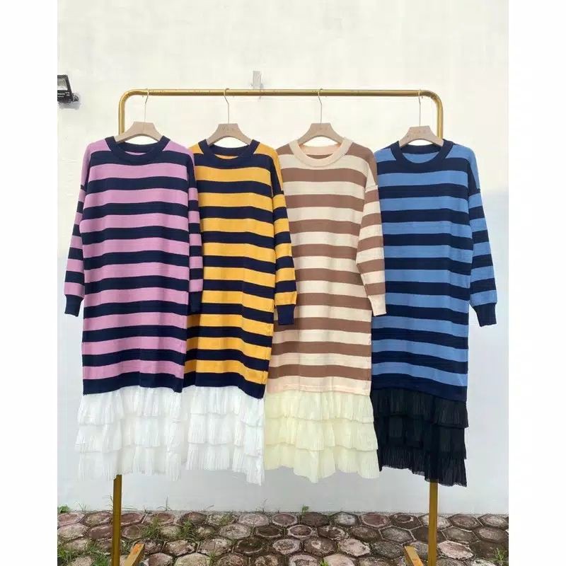 Tunic stripe rample Import bangkok