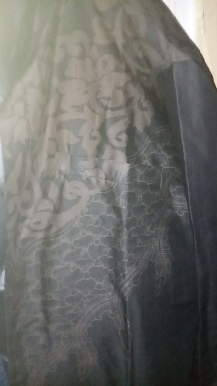 Ragasatoe Lengan Panjang Kemeja Batik Pria Reguler Katun Hem Baju Seragam Kerja Kantor Modern Bagus