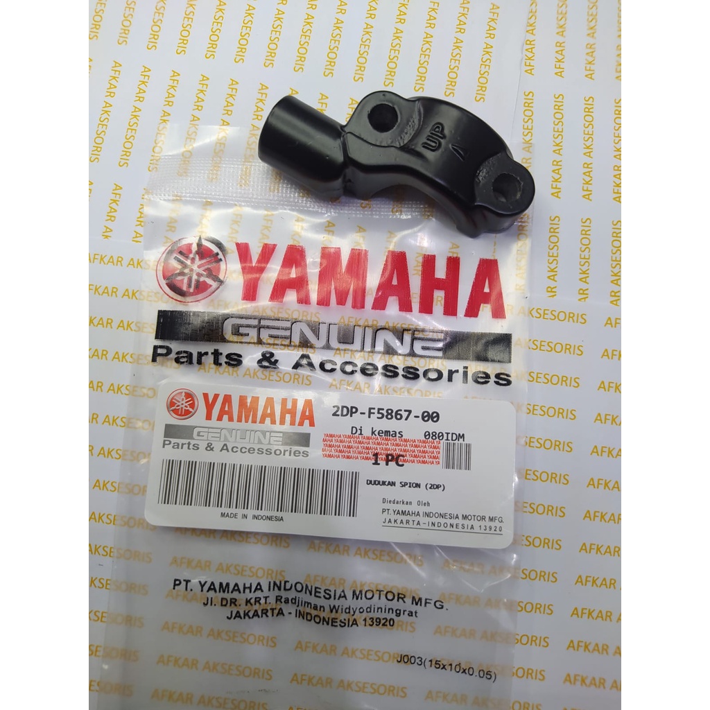 DUDUKAN SPION KIRI YAMAHA NMAX/AEROX/LEXI HITAM (2DP)