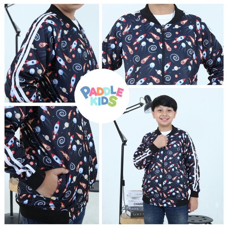 Track Jacket paddle kids boys and girls size Junior 8-16 y Jaket astronot by paddlekids