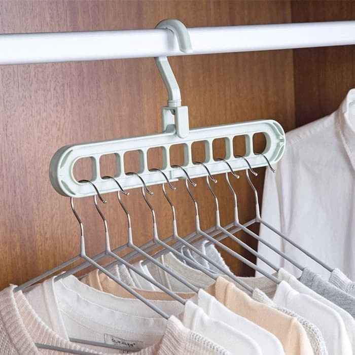 [RA] MAGIC HANGER GANTUNGAN BAJU AJAIB ORGANIZER 9 IN 1 SERBAGUNA AS SEEN ON TV MULTIFUNCTION WONDER HANGER