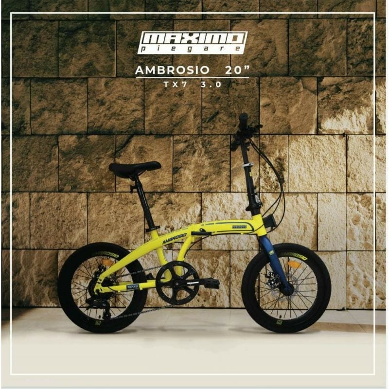 Sepeda Lipat 20 Inch Maximo Ambrosio Tx7 3.0 / Tx7 1.0 by FAMILY 7 speed