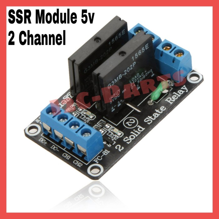 2 Channel SSR Low Level Solid State Relay Module 5V DC G3MB 202P