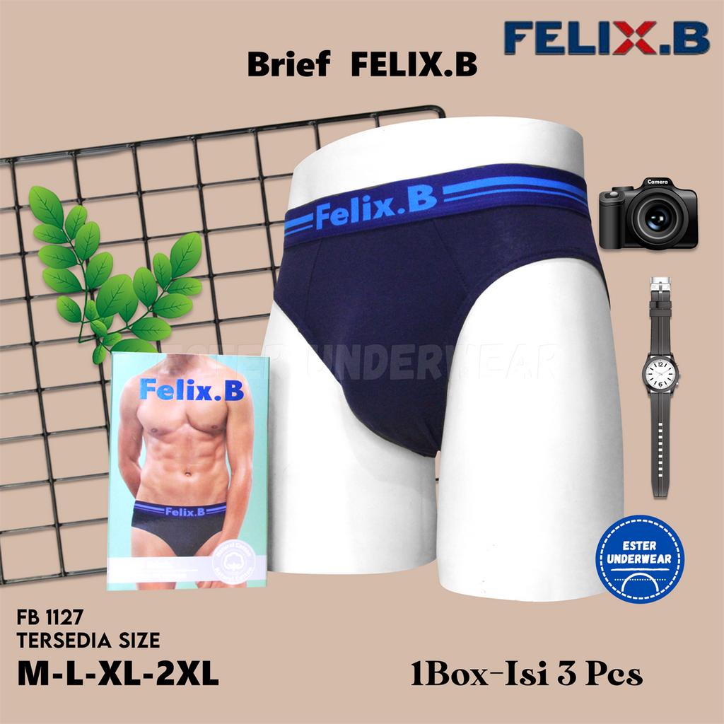 Felix.B Cotton Spandex Mini Briefs 3in1 FB1127-3 Isi 3 Pcs