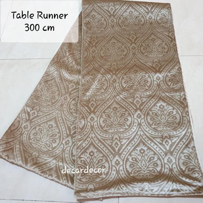 Table Runner Minimalis Mewah Panjang 300 cm - 3 meter BAGUS
