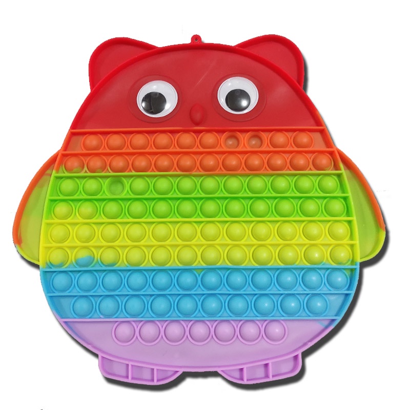 Pop it fidget toy Ukuran Super Jumbo push pop it rainbow mainan edukasi stress release-4