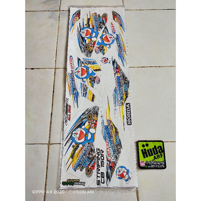 striping cb150r new sticker NEW CB150R striping variasi CB 150R NEW variasi new cb 150 r "DORAEMON"