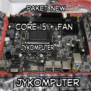 Processor Core i5 2500 3.3 ghz + Motherboard H61 + Fan ( Paket ) BARU