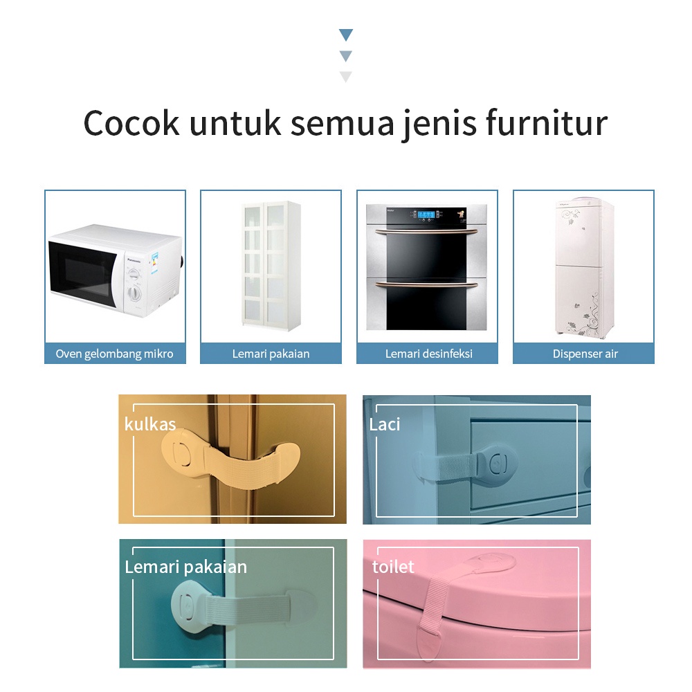 Kunci Lemari / Pengunci Kulkas / baby safety lock