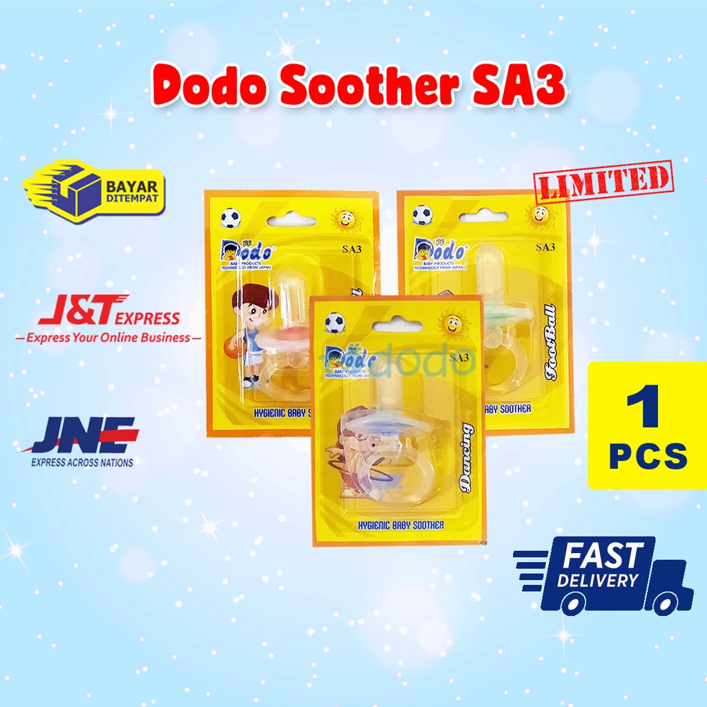 Empeng Bayi Silikon Dodo Silicon Soother SA3